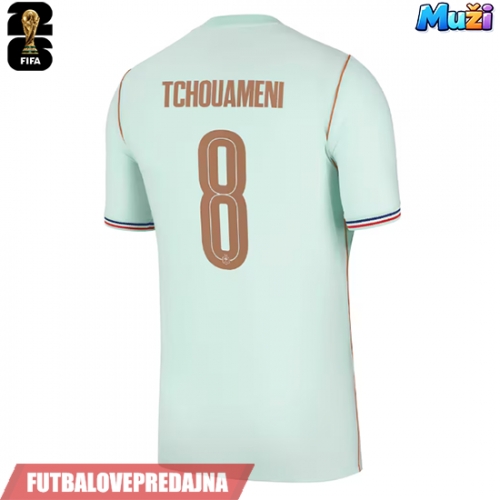 Lacne Muži Futbalové dres Francúzsko Aurelien Tchouameni #8 MS 2026 Krátky Rukáv - Preč
